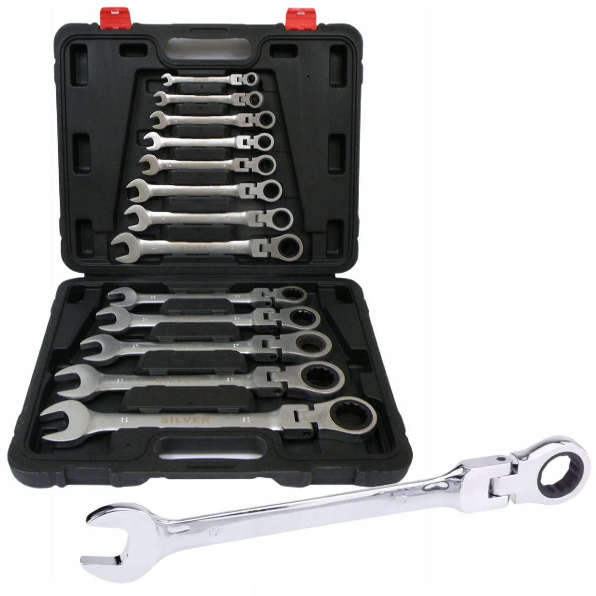Očkový račňový kombinovaný kľúč SilverTools SK-013-01